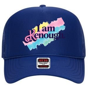 I Am Kenough Ken Doll Funny Fan Lover High Crown Mesh Back Trucker Hat