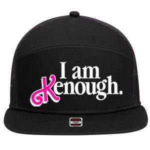 I Am Kenough Enough 7 Panel Mesh Trucker Snapback Hat