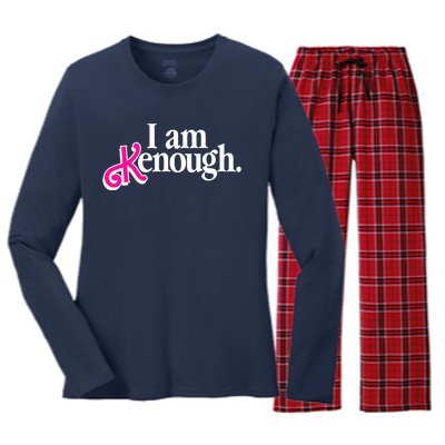 I Am Kenough Enough Women's Long Sleeve Flannel Pajama Set 