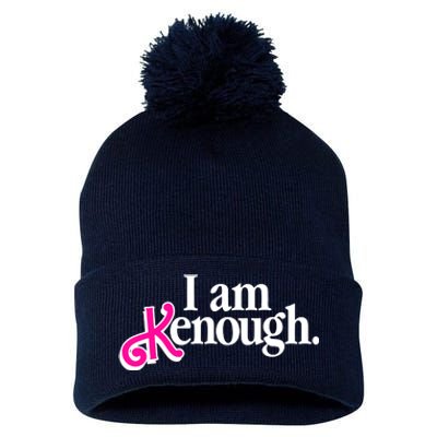 I Am Kenough Enough Pom Pom 12in Knit Beanie