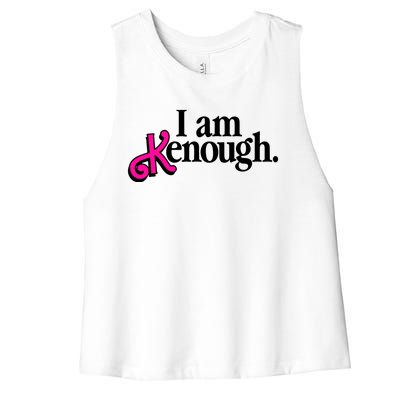 I Am Kenough Enough Women's Racerback Cropped Tank