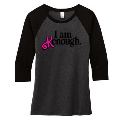 I Am Kenough Enough Women's Tri-Blend 3/4-Sleeve Raglan Shirt