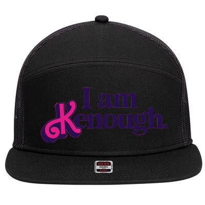 I Am Kenough For Men Women 7 Panel Mesh Trucker Snapback Hat