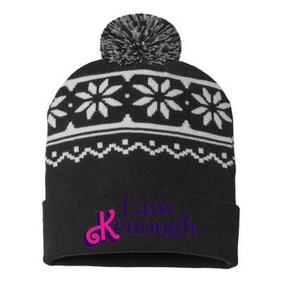 I Am Kenough For Men Women USA-Made Snowflake Beanie