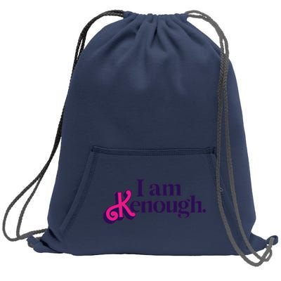 I Am Kenough For Men Women Sweatshirt Cinch Pack Bag