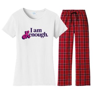 I Am Kenough For Men Women Women's Flannel Pajama Set