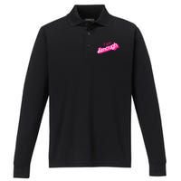 I Am Kenough Kenough Performance Long Sleeve Polo