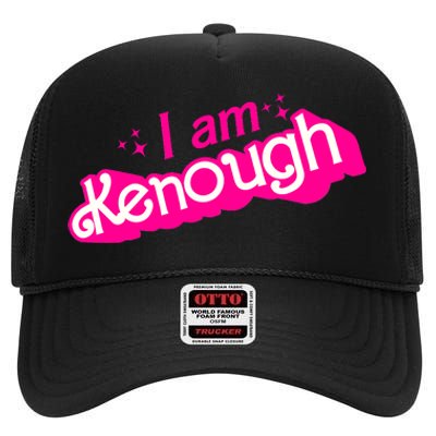 I Am Kenough For Men Women High Crown Mesh Back Trucker Hat