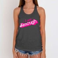 I Am Kenough For Men Women Women's Knotted Racerback Tank