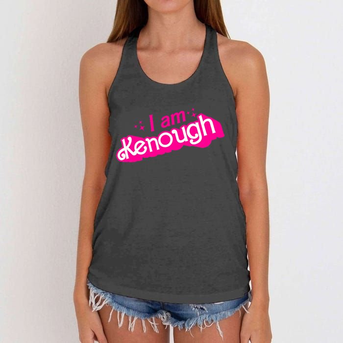 I Am Kenough For Men Women Women's Knotted Racerback Tank