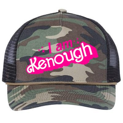 I Am Kenough For Men Women Retro Rope Trucker Hat Cap