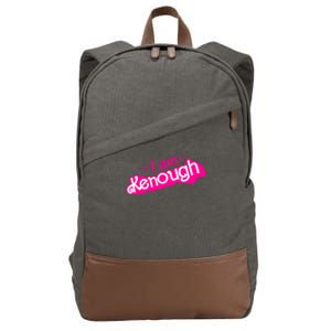 I Am Kenough For Men Women Cotton Canvas Backpack