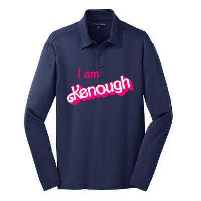 I Am Kenough Trendy Design Silk Touch Performance Long Sleeve Polo