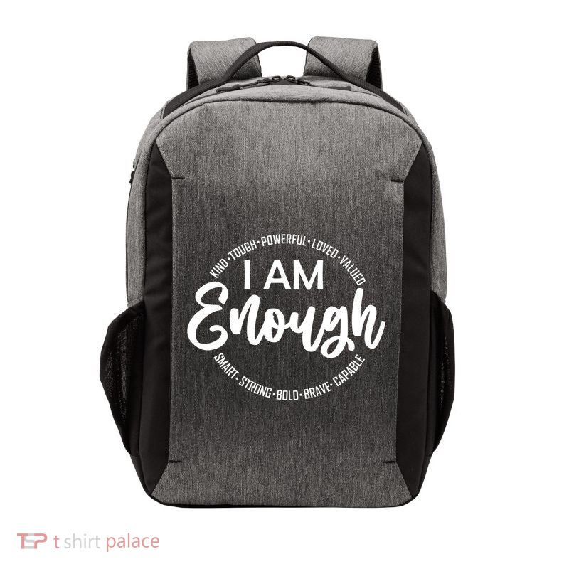 I Am Kind Enough Loved Inspirational Motivational Vector Backpack