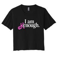 I am Kenough Funny i am kenough Women's Crop Top Tee