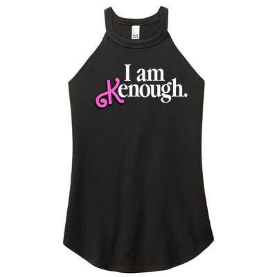 I am Kenough Funny i am kenough Women's Perfect Tri Rocker Tank