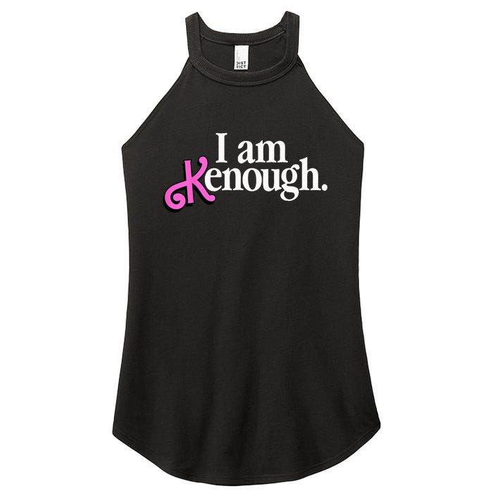 I am Kenough Funny i am kenough Women's Perfect Tri Rocker Tank