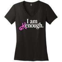 I am Kenough Funny i am kenough Women's V-Neck T-Shirt