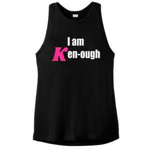 I Am Kenough Kenough Trending Ladies PosiCharge Tri-Blend Wicking Tank