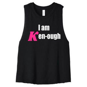 I Am Kenough Kenough Trending Women's Racerback Cropped Tank