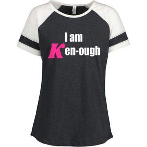 I Am Kenough Kenough Trending Enza Ladies Jersey Colorblock Tee