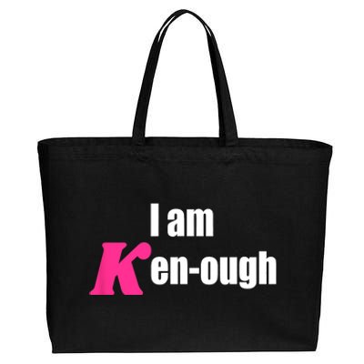 I Am Kenough Kenough Trending Cotton Canvas Jumbo Tote