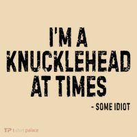 I’M A Knucklehead At Times Bag