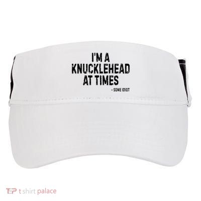 I’M A Knucklehead At Times Adult Drive Performance Visor