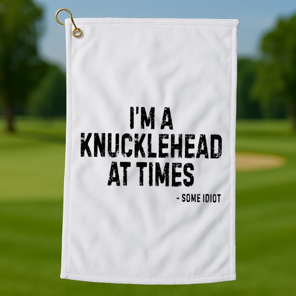 I’M A Knucklehead At Times Golf Towel