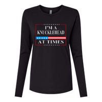 IM A Knucklehead At Times Tim Walz Quote Harris Waltz 2024 Womens Cotton Relaxed Long Sleeve T-Shirt