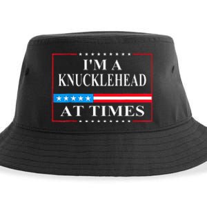 IM A Knucklehead At Times Tim Walz Quote Harris Waltz 2024 Sustainable Bucket Hat