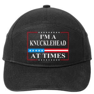 IM A Knucklehead At Times Tim Walz Quote Harris Waltz 2024 7-Panel Snapback Hat