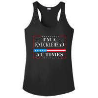 IM A Knucklehead At Times Tim Walz Quote Harris Waltz 2024 Ladies PosiCharge Competitor Racerback Tank