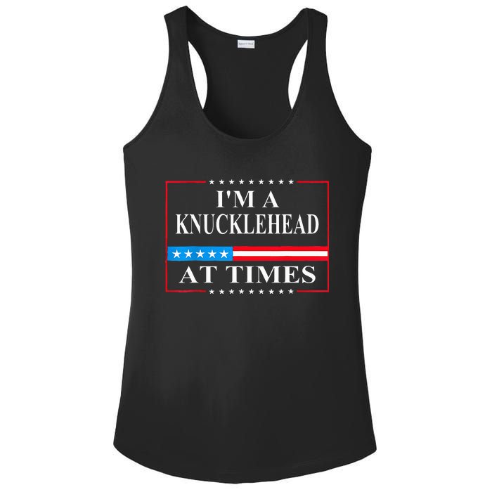 IM A Knucklehead At Times Tim Walz Quote Harris Waltz 2024 Ladies PosiCharge Competitor Racerback Tank