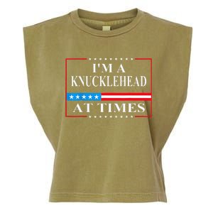 IM A Knucklehead At Times Tim Walz Quote Harris Waltz 2024 Garment-Dyed Women's Muscle Tee