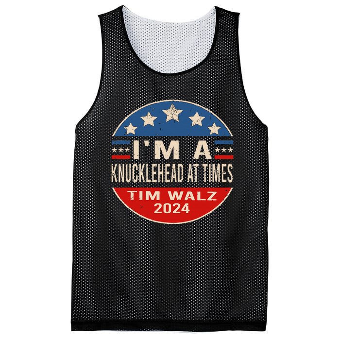 IM A Knucklehead At Times Tim Walz Quote Harris Walz 2024 Mesh Reversible Basketball Jersey Tank