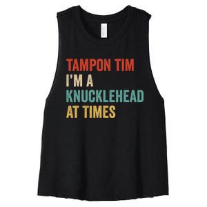 IM A Knucklehead At Times Tim Walz Debate 2024 Women's Racerback Cropped Tank