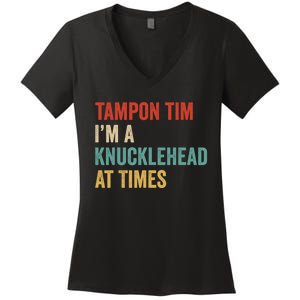 IM A Knucklehead At Times Tim Walz Debate 2024 Women's V-Neck T-Shirt