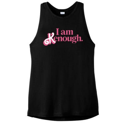 I Am Kenough Funny Ken Ladies PosiCharge Tri-Blend Wicking Tank