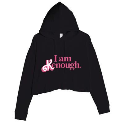 I Am Kenough Funny Ken Crop Fleece Hoodie