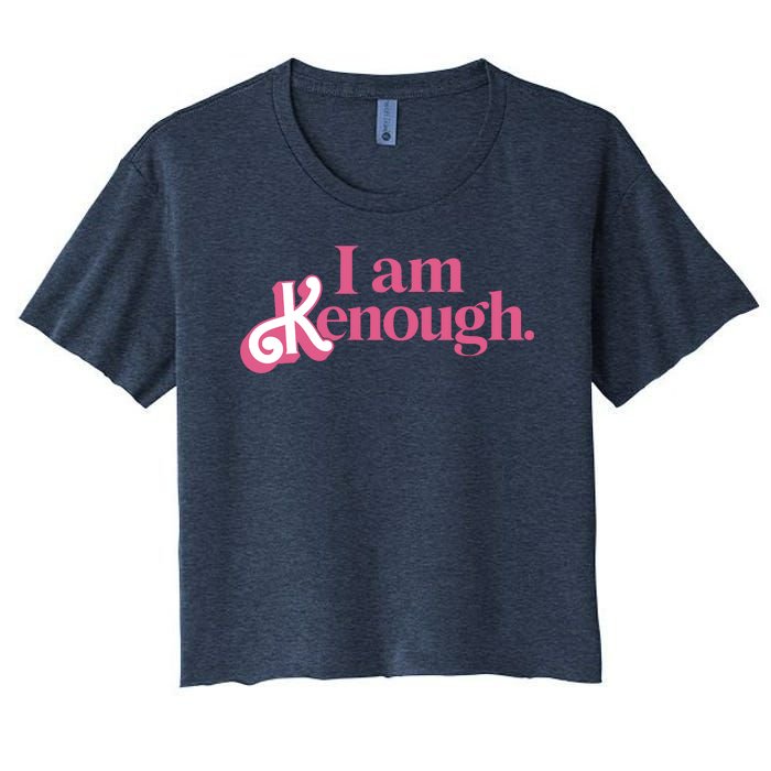 I Am Kenough Funny Ken Women's Crop Top Tee