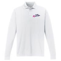 I Am Kenough Enough Performance Long Sleeve Polo