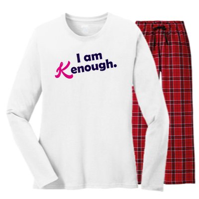 I Am Kenough Enough Women's Long Sleeve Flannel Pajama Set 