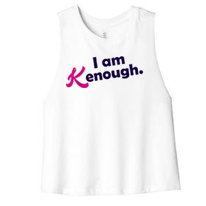 I Am Kenough Enough Women's Racerback Cropped Tank