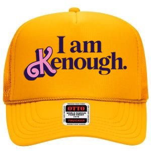 I Am Kenough Ken High Crown Mesh Back Trucker Hat