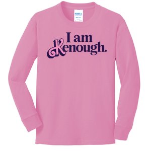 I Am Kenough Ken Kids Long Sleeve Shirt