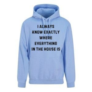 I Always Know Exactly Where Everything Is White Lie Party Unisex Surf Hoodie