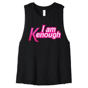 I Am K Enough Funny Kenenough Women's Racerback Cropped Tank