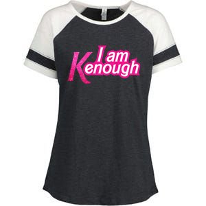 I Am K Enough Funny Kenenough Enza Ladies Jersey Colorblock Tee