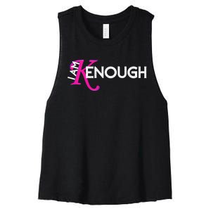 I Am K Enough Funny Kenenough Trending Women's Racerback Cropped Tank